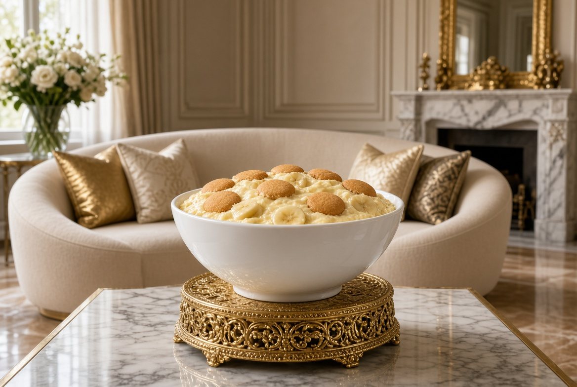 Holiday banana pudding cup